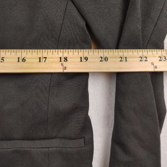 Zara Black Comfort Jacket Blazer Womens Large - Picture 9 of 11